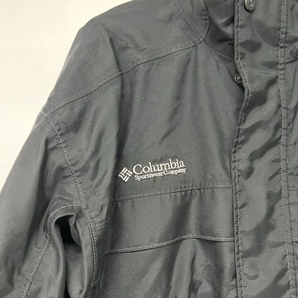 Columbia Packable Nylon Full Zip Jacket  Made In USA XL